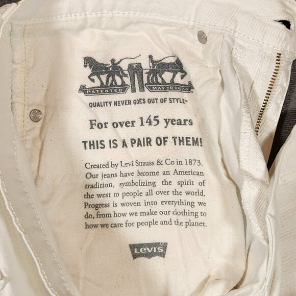 Levi's 502 Men's Jeans White 31W 30L - Picture 9 of 13